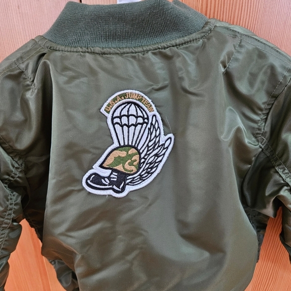 Olive Green Pilot Jacket - NWT - Size: 4T / Large - Picture 3 of 3